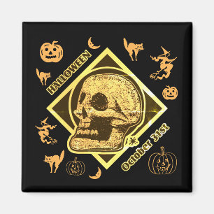 Halloween 31 Octobre Collage Magnet