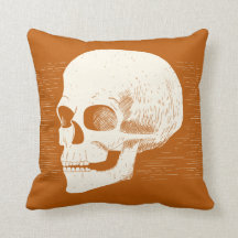 Halloween a illustré le coussin du crâne |