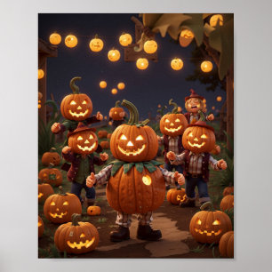 "Halloween à la récolte : affiche Citrouille"