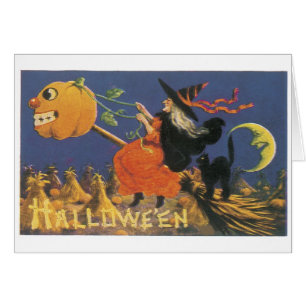 Halloween à l'ancienne, sorcière