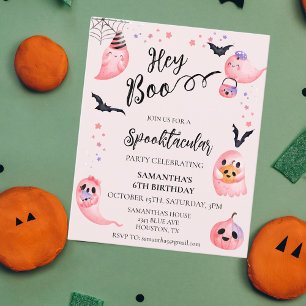 Halloween Anniversaire Fête Enfants Hey Boo Fantôm