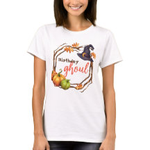 Halloween Anniversaire Fille Automne Tshirt Person