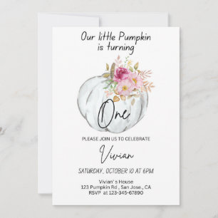 Halloween Anniversaire Invitation Citrouille Invit