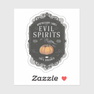 Halloween Aperthecary Étiquette mal Spirits potion