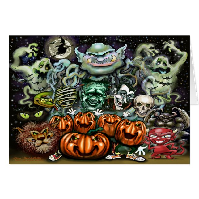 Halloween Art amusant (Devant horizontal)