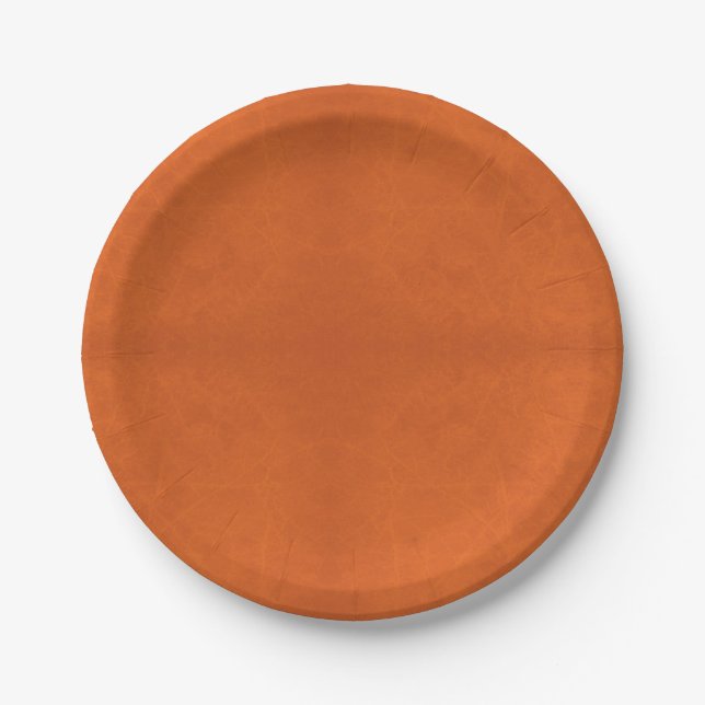 Halloween, assiette en papier orange (Devant)