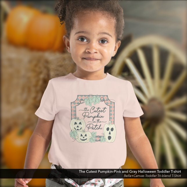 Halloween aux couleurs Citrouille-pastel les plus  (The Cutest Pumpkin-Pastel Halloween T-Shirt: Available in Toddler and Baby Sizes Shown in Peach)