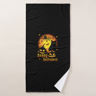 Halloween avec la lune Citrouille chauves-souris a