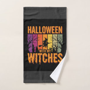 Halloween Avec Mes Sorcières Rétro Coucher de sole