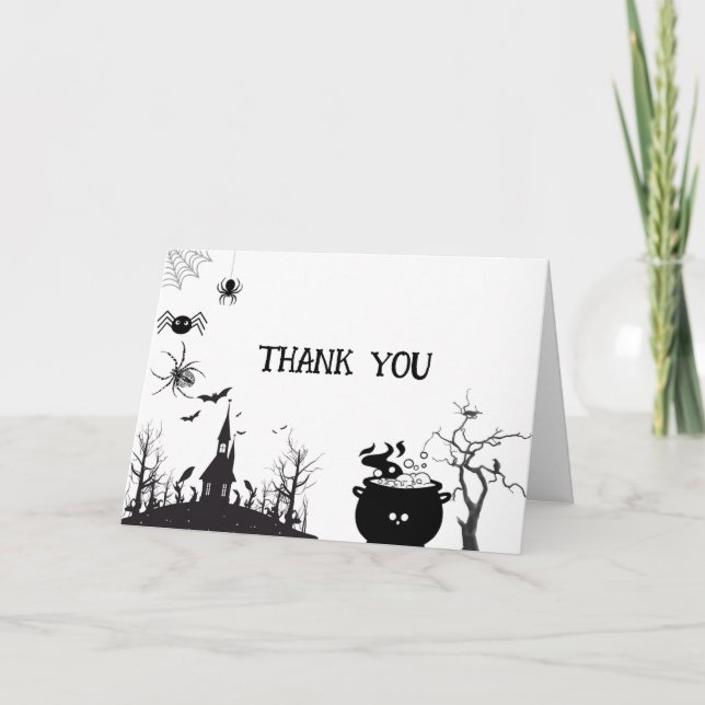 Halloween Baby Brewing merci Baby shower (Devant)