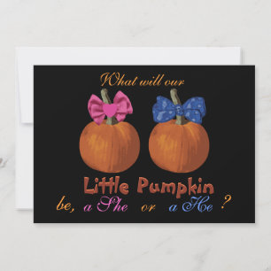 Halloween Baby Genre Révéler les invitations