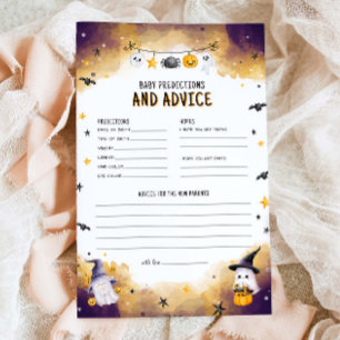 Halloween Baby shower Jeu de prédictions de bébé j