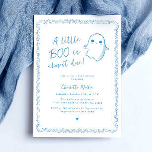 Halloween Baby shower mignon Invitation fantôme