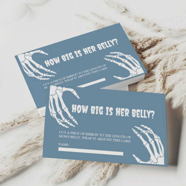 Halloween Baby shower Quelle taille a sa carte du  (Créateur téléchargé)