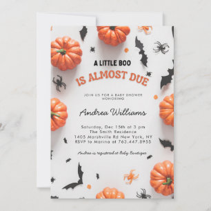 Halloween Baby shower Un Petit Boo Invitation
