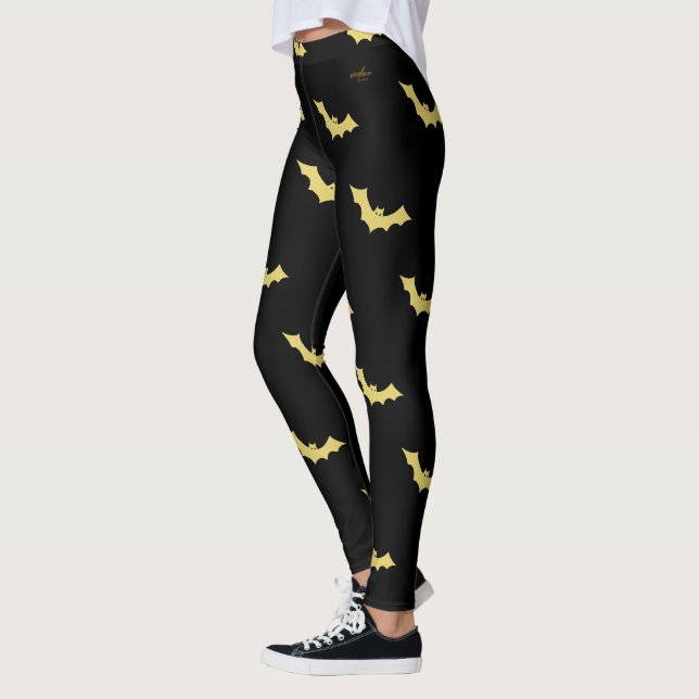 Halloween Bat Leggings design par le poète Adiela  (Gauche)