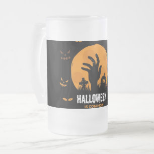 Halloween bière en verre dépoli Mug