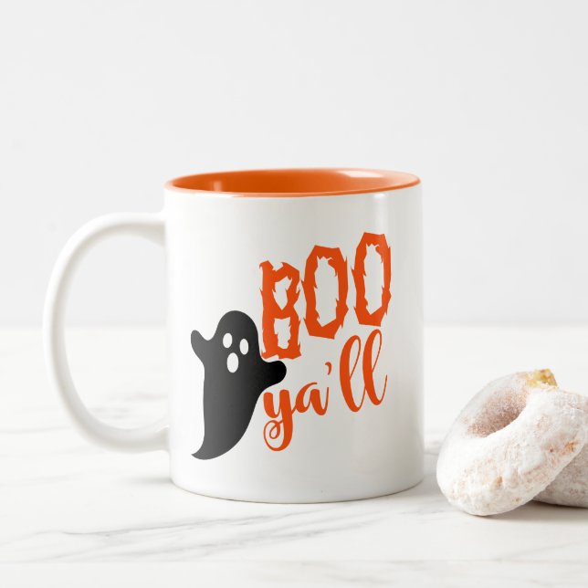 Halloween Boo Coffee Mug (Avec donut)