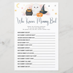 Halloween Boo Qui connaît maman meilleur jeu de do