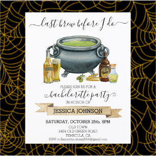 Halloween Brew Bachelorte fête Automne Octobre