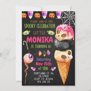 Halloween Candy Cookies Invitation Anniversaire de
