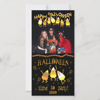 Halloween Candy Corn Carte photo personnalisé
