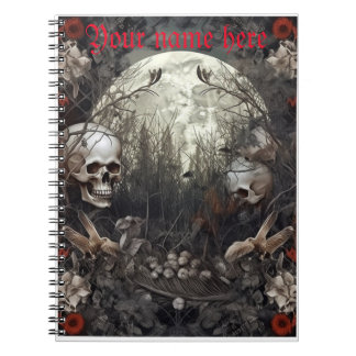 Halloween carnet crâne