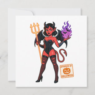 Halloween Cartoon Succubus - Sombre et Jouant