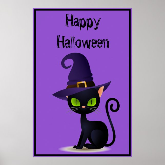 Halloween Cat Poster (Devant)