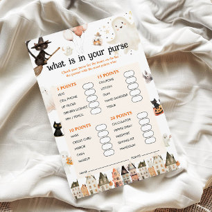 Halloween ce qui est dans votre sac de Baby shower