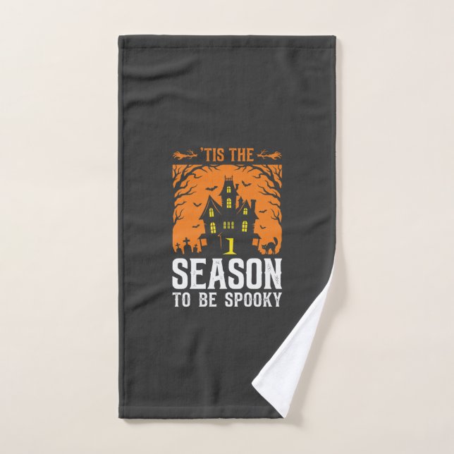 Halloween C'est La Saison Pour Être Effrayant Desi (Serviette à main)