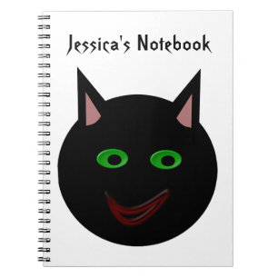 Halloween Chat noir Carnet personnalisable