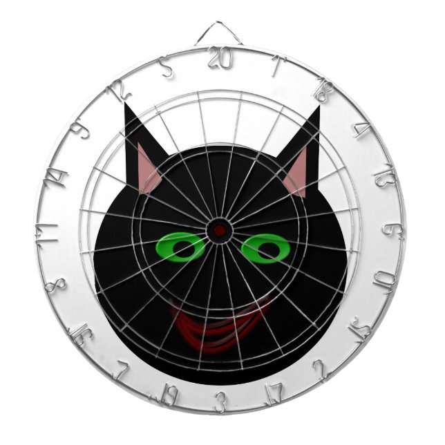 Halloween Chat noir Cible de flechettes (Devant)