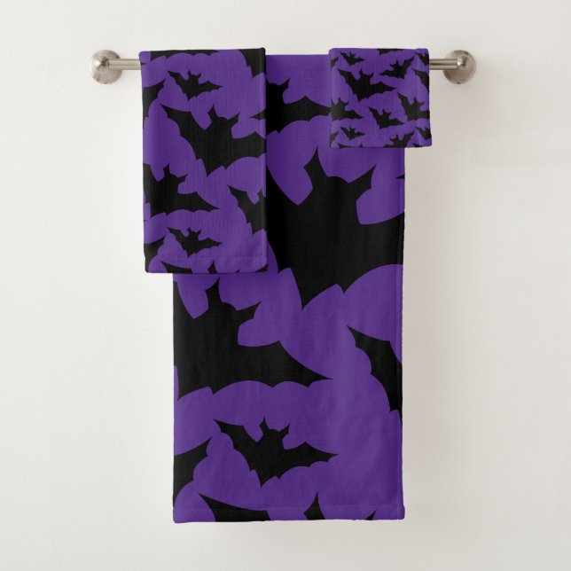 Halloween chauves-souris violet cool éffrayant mot (En situation)