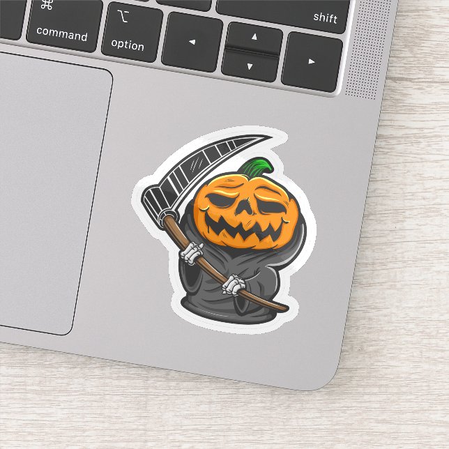 Halloween citrouille autocollant (Détail)