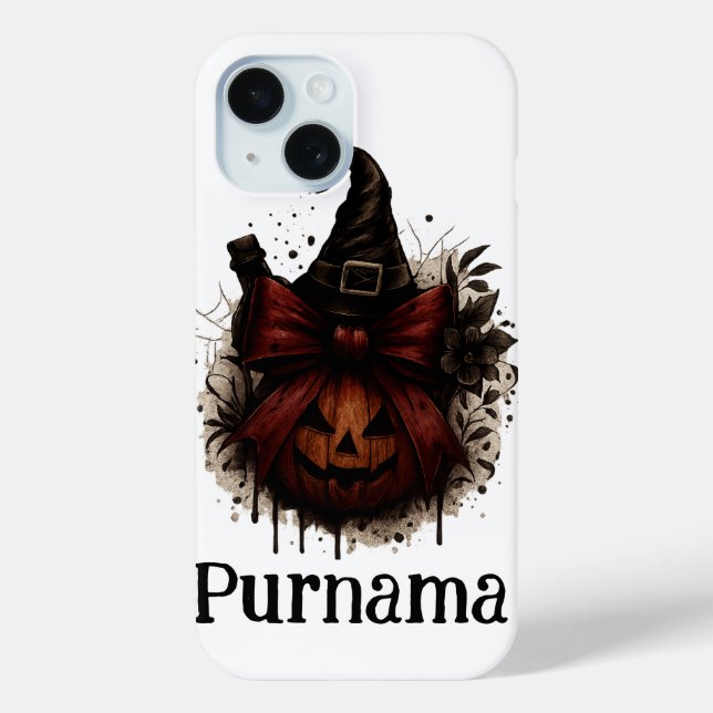 Halloween Citrouille de chat coque iphone - Witchy (Verso)