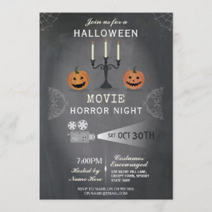 Halloween Citrouille de la fête de peur Invitation