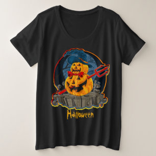 Halloween Citrouille Devil Trident Zombie Monster