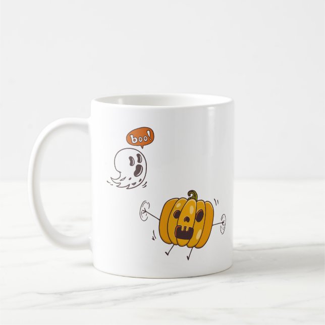Halloween Citrouille et Ghost Boo Mug (Gauche)