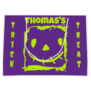 Halloween Citrouille face Trac ou sac de traitemen