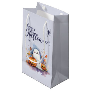 Halloween Citrouille Fantôme Petit sac ou sac de t