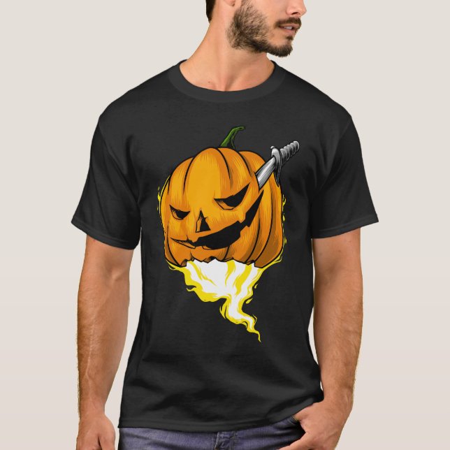 Halloween Citrouille Horreur graphique T-shirt (Devant)