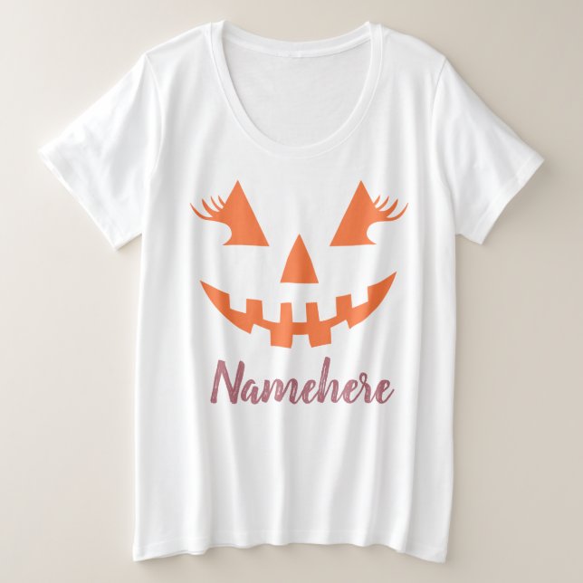 Halloween Citrouille Jack-o'-lantern fille personn (Design devant)