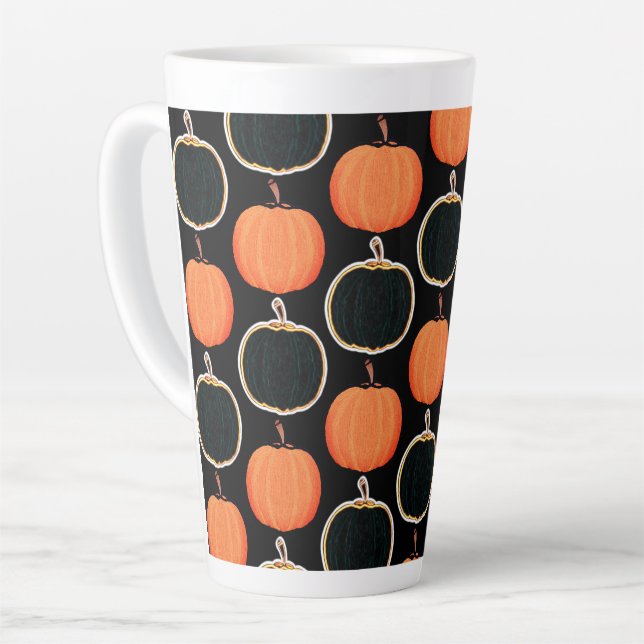 Halloween/citrouille Latte Mug (Angle gauche)