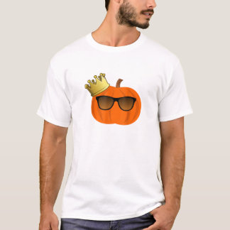 Halloween Citrouille T-Shirt Pum King w Crown et S