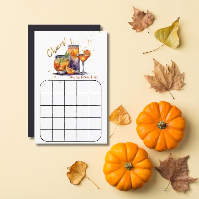 Halloween Cocktail Boissons Baby shower Jeu (Créateur téléchargé)