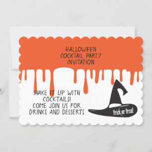 Halloween Cocktail Night Party Invitation