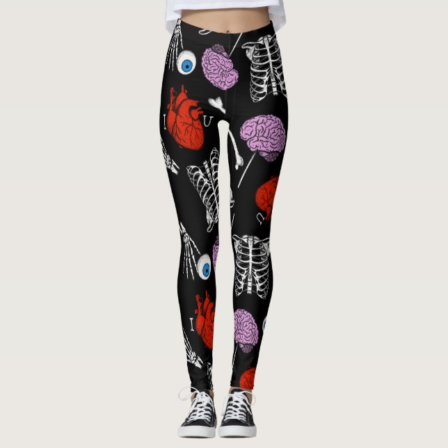 Halloween coloré Leggings (Devant)