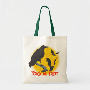Halloween corbeau et sac de chauve-souris