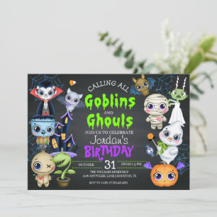 Halloween Costume Anniversaire Invitation